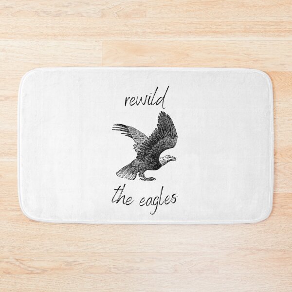 Item preview, Rewild the Eagles Rewilding Conservation (Black Text) designed and sold by chloeinca.