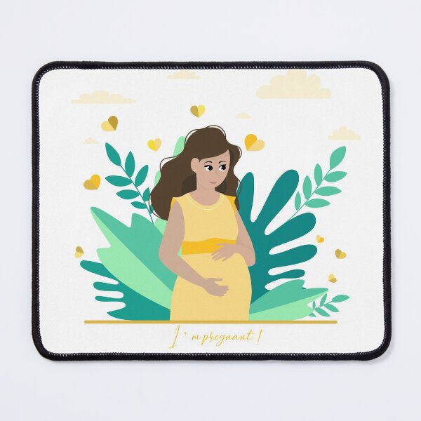 Item preview, I'm pregnant! Pregnancy announcement illustration designed and sold by Arch4Design.