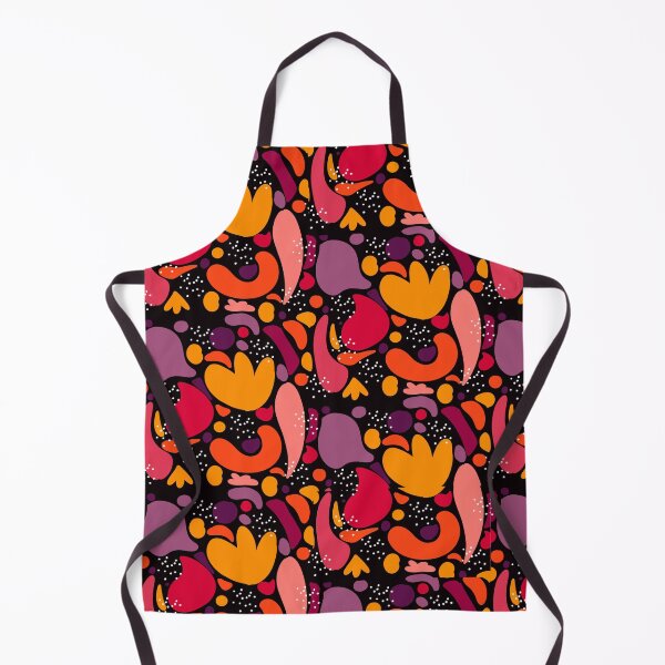 Item preview, Red & Orange acid colours funky abstracted pattern designed and sold by TheArtyApples.