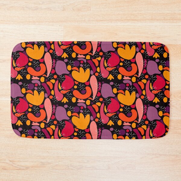 Item preview, Red & Orange acid colours funky abstracted pattern designed and sold by TheArtyApples.