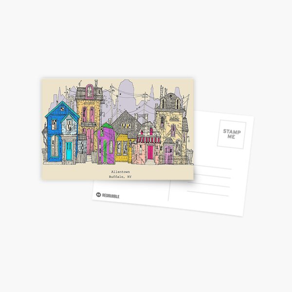 Allentown, Buffalo NY Postcard