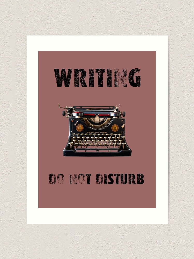 Writing - do not disturb | Art Print