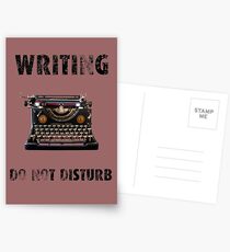 Writing - do not disturb Postcards