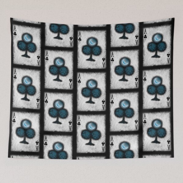 Item preview, Ace of Clubs with Moon designed and sold by DeneboArt.