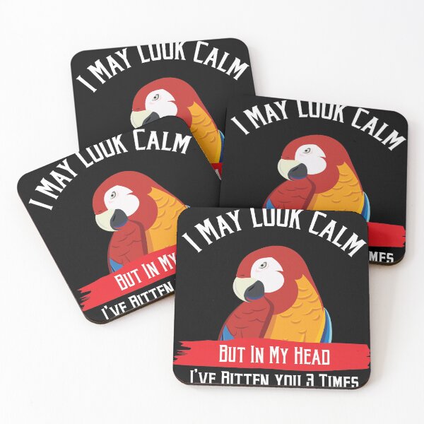 Item preview, May i Look calm Funny Exotic Birds Macaw Parrot Lover Quote  designed and sold by Rzelemenz.