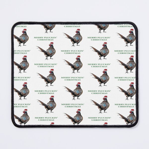 Item preview, Merry plucking Christmas Pheasant - Festive pheasants - game bird-  Christmas Pheasant art - Christmas bird designed and sold by IslesArt.