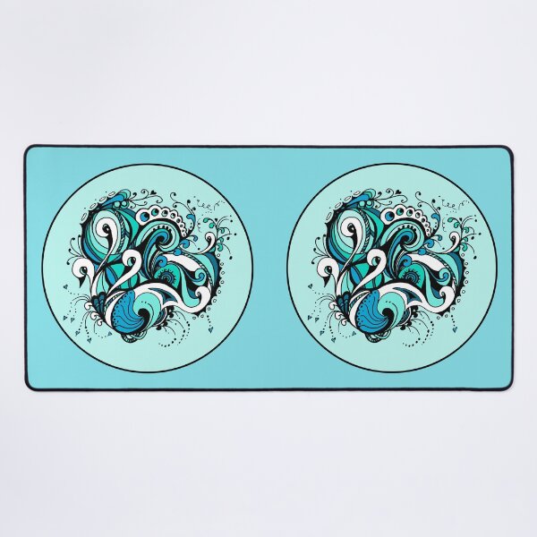 Item preview, Swans Aussie Tangle in Blue designed and sold by Heatherian.