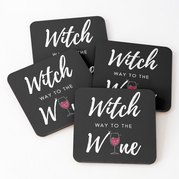 Item preview, Witch Way To The Wine – Halloween Wine Drinking  designed and sold by MajesticTree.