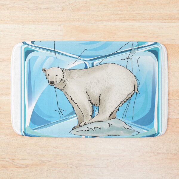 Item preview, Melting Icecaps - Global Warming - Polar Bear in Distress designed and sold by BunnyBizarre.