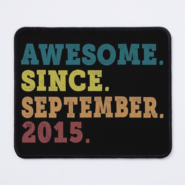 Item preview, Awesome Since September 2015 Retro Vintage 6th Birthday Gift designed and sold by designbychow.