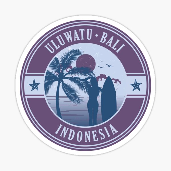 Aperçu de l'œuvre Uluwatu Bali Indonésie Conception de surf d'été créée et vendue par CynthiaGraphics.