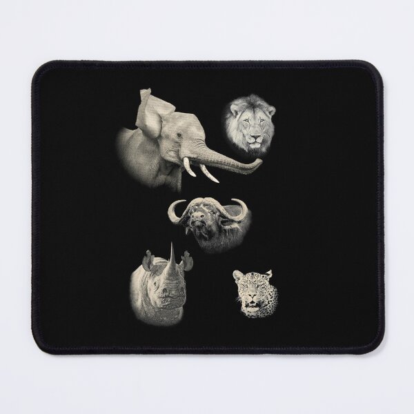 Item preview, Africa's Big 5 Portraits in Vintage Sepia designed and sold by Scotch Macaskill.