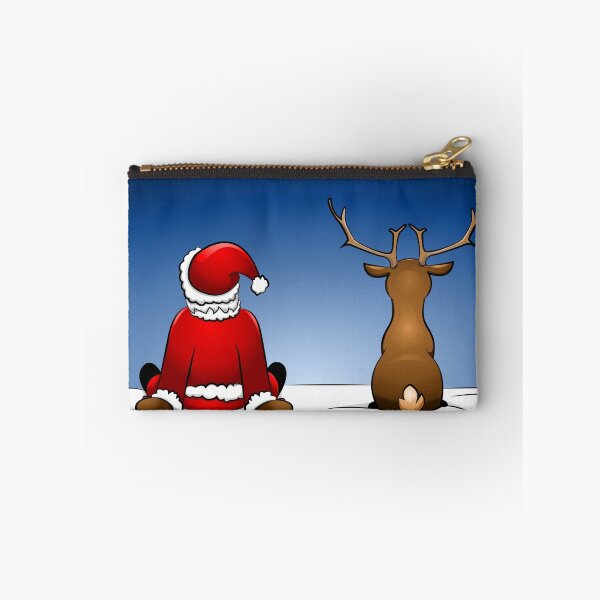 Item preview, Santa and reindeer in the snow designed and sold by Li-Bro.