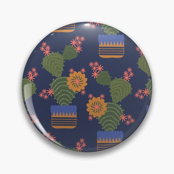 Item preview, Cactus Pot Plants in a navy sky designed and sold by FrancesPoff.