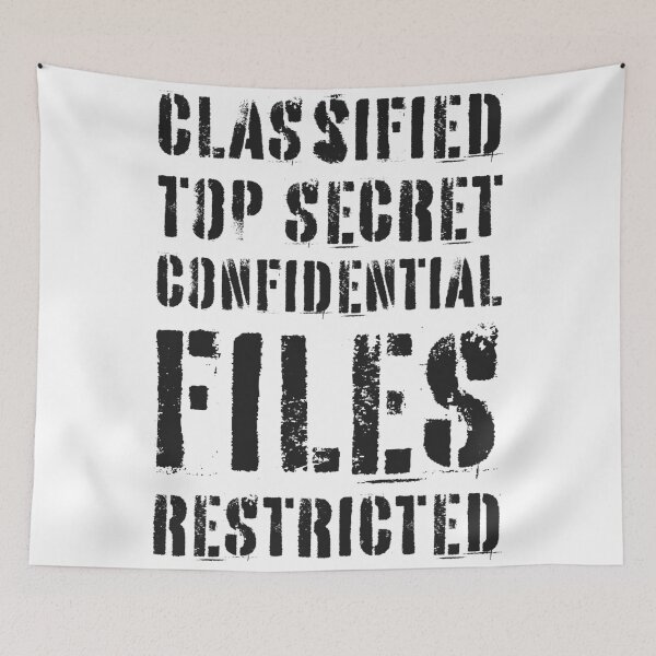 Item preview, Classified Files Typography Stack (Black) designed and sold by John Uttley.