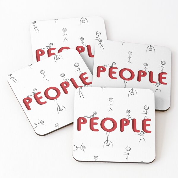Item preview, Word People with Black&Red Hand Drawing Figures  designed and sold by halfarchi.