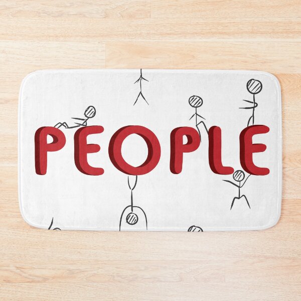 Item preview, Word People with Black&Red Hand Drawing Figures  designed and sold by halfarchi.