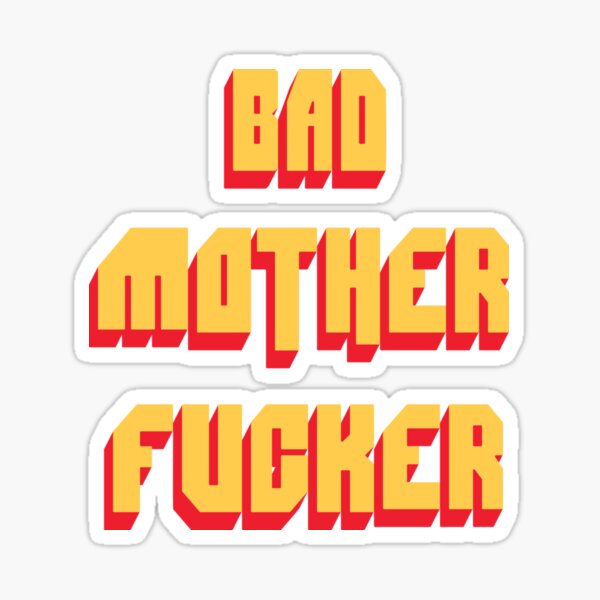 Item preview, Bad Mother Fucker Pulp Fiction Tarantino Samuel L Jackson 80S Movie Sticker designed and sold by mireenri.