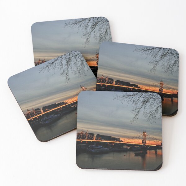Item preview, Albert Bridge River Thames Sunset London England designed and sold by AndyEvansPhotos.