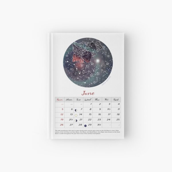 Lunar Sabbath Calendar 2022 Moon Calendar Hardcover Journals | Redbubble
