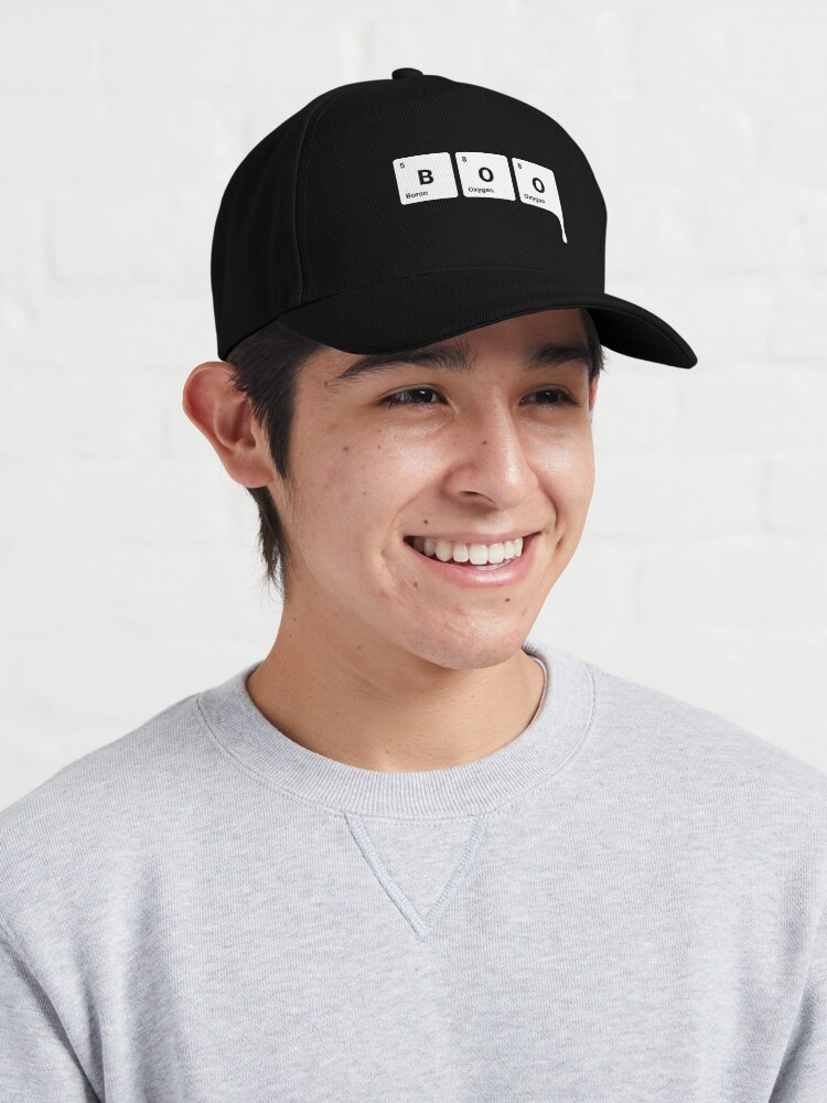 Alternate view of BOO! Scary Halloween Periodic Table Elements Boron Oxygen Cap