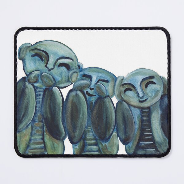 Item preview, Watercolor - Hear, see, speak no evil  designed and sold by Karolien Kenis.