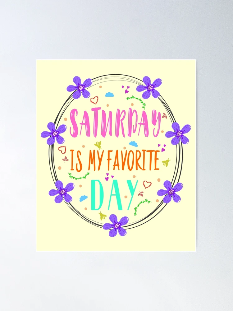 The Word SATURDAY Written in Letters of the Magnetic,  Sticker for Sale by  amscreations1