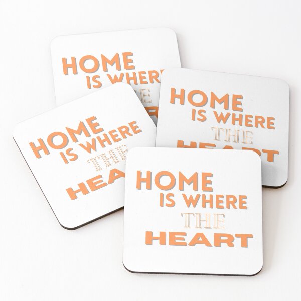 Item preview, Home Is Where The Heart Orange Colour Words designed and sold by KayLadyBug.