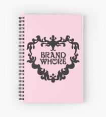 Brand Whore, BABY PINK Spiral Notebook