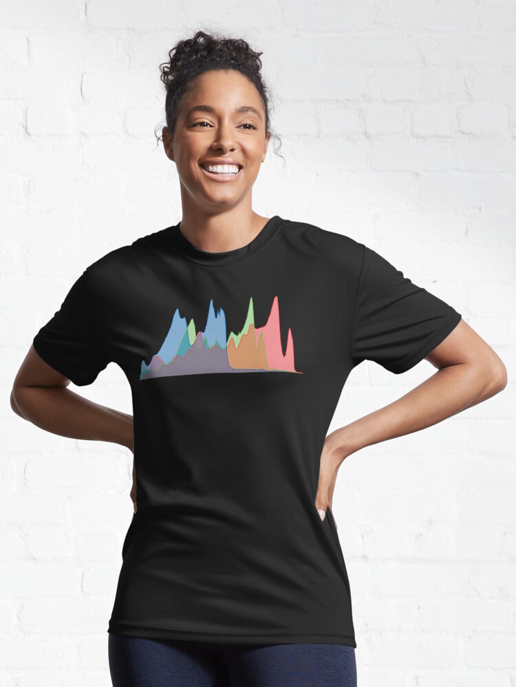 arbejder abstrakt underkjole RGB Histogram (On White)" Active T-Shirt for Sale by STUDIO-72 | Redbubble