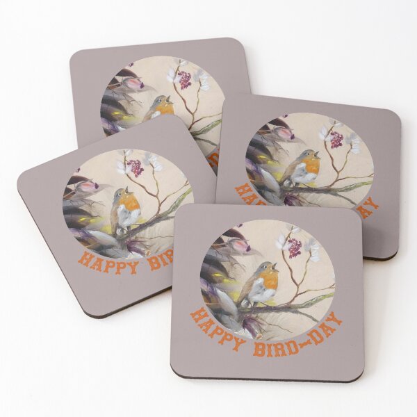 Item preview, Happy Bird Day Robin, Crazy Bird Lady designed and sold by DiensDesign.