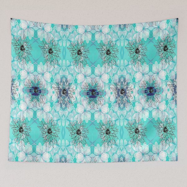 Item preview, Botanical Feminine Floral Pattern, 2,Graphic Psychedelic Abstract Art, Inspired by Nature-floral abstract art, Graphic Psychedelic Abstract Art, Inspired by Nature-floral abstract art designed and sold by Adri Barnard.