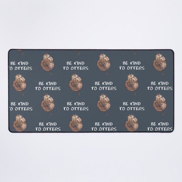 Otters - Animal series Desk Mat