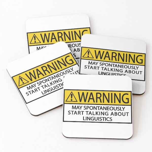 Item preview, Warning may spontaneously start talking about linguistics designed and sold by abdelhay31.