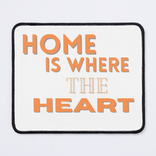 Item preview, Home Is Where The Heart Orange Colour Words designed and sold by KayLadyBug.