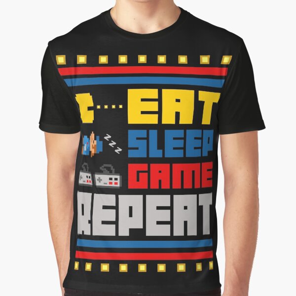 Eat. Sleep. Game. Repeat. Graphic T-Shirt