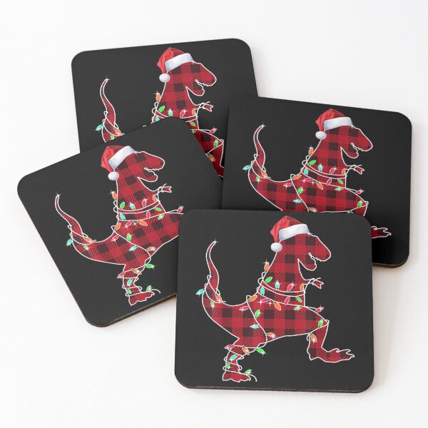 Item preview, T Rex Plaid Red Buffalo Dinosaur Christmas Pajamas designed and sold by bauchbryan.