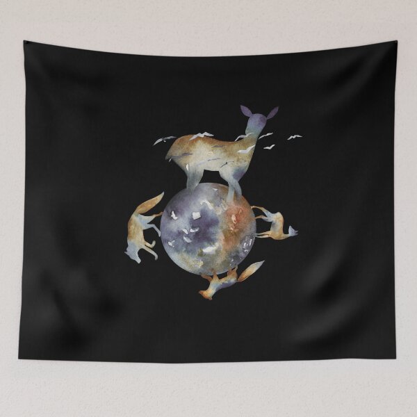 Item preview, watercolor animals save the earth   designed and sold by Danalight.