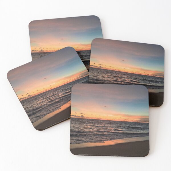 Item preview, Beautiful orange light of sunset on tropical island-Nature evening designed and sold by jinutt.
