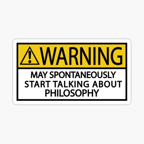 Item preview, Warning may spontaneously start talking about philosophy designed and sold by abdelhay31.
