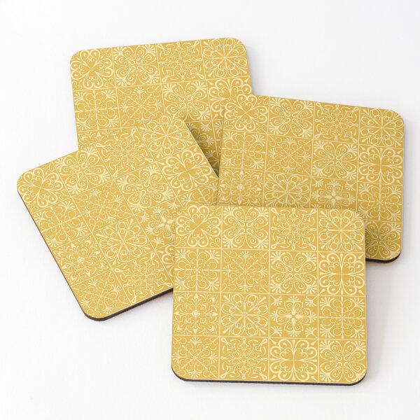 Item preview, Elegant Tiles in Golden Honey & Cream (pattern) designed and sold by PaisleyMcNoodle.