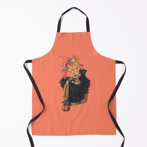 Item preview, Mysterious Lady in Black With A Black Cat On Halloween designed and sold by HighEndLowCost.