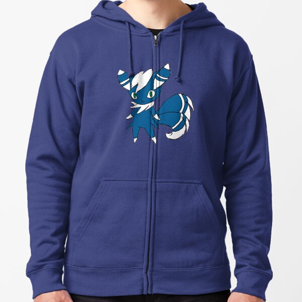 diffused blue hoodie