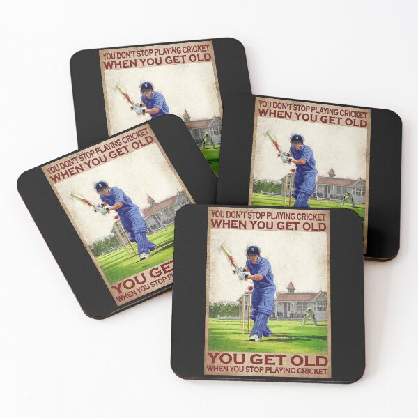 Item preview, You Don't Stop Playing Cricket When You Get Old - Old Man Cricket Player Poster Gift designed and sold by SockaArt1.