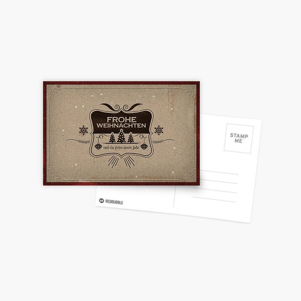 Retro Weihnachten #5 Postkarte