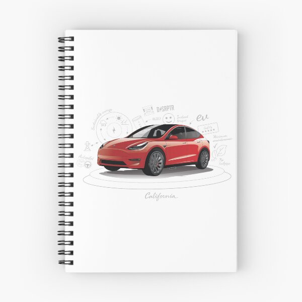 Item preview, Tesla Model Y Original Fan Art serial number: TMY001REDW designed and sold by valrusc.