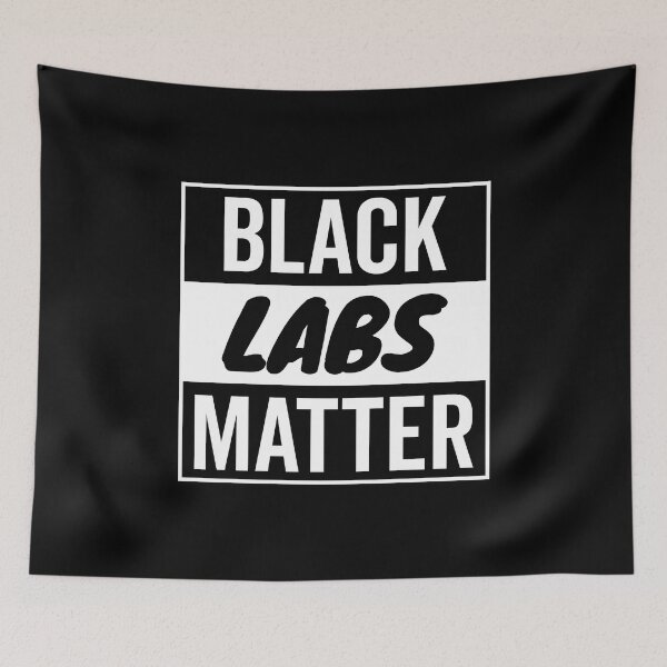 Item preview, Funny (Solid Color) Black Labs Matter designed and sold by More Cute Dogs.