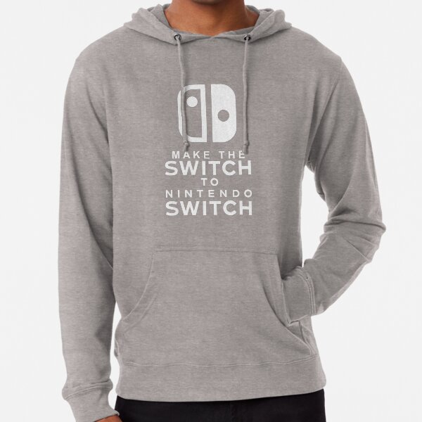nintendo white hoodie