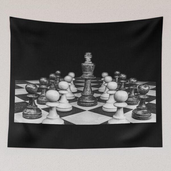 Item preview, Chess king and pawn army art designed and sold by GambitChess.