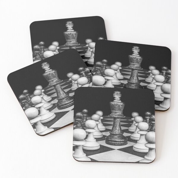 Item preview, Chess king and pawn army art designed and sold by GambitChess.